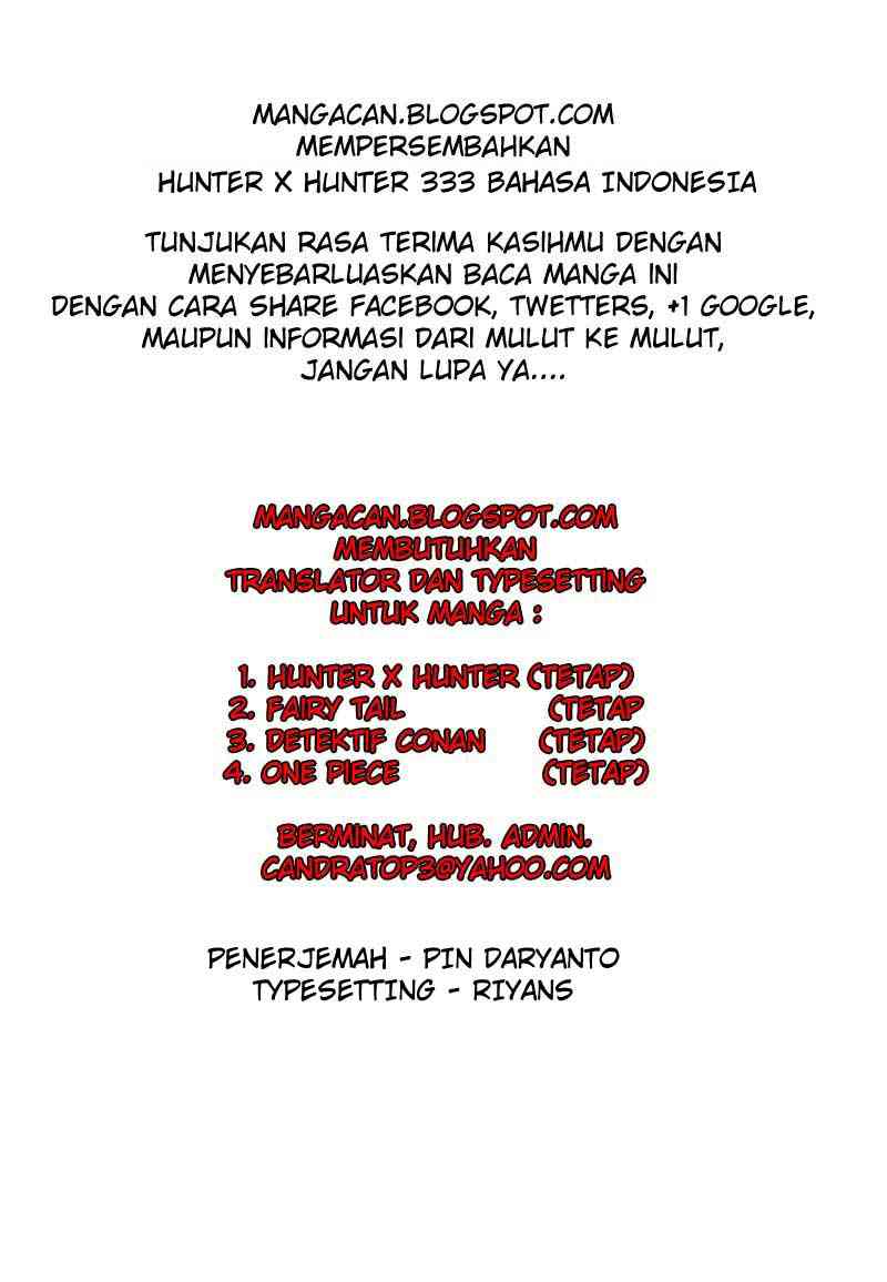 Hunter x Hunter Chapter 333 - halaman 1