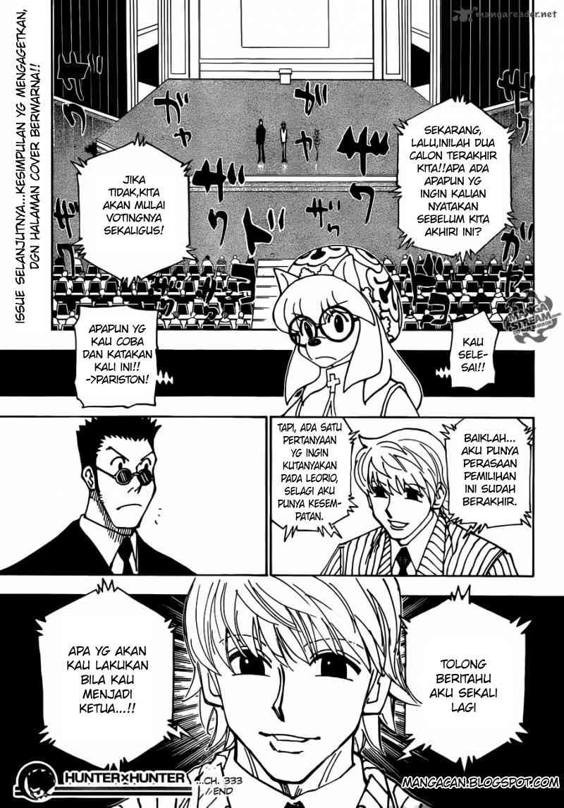 Hunter x Hunter Chapter 333 - halaman 19