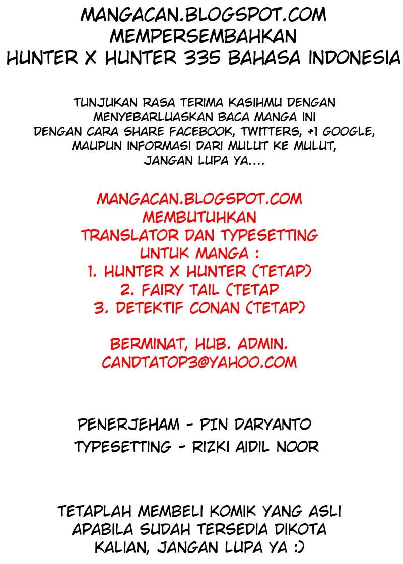 Hunter x Hunter Chapter 335 - halaman 20