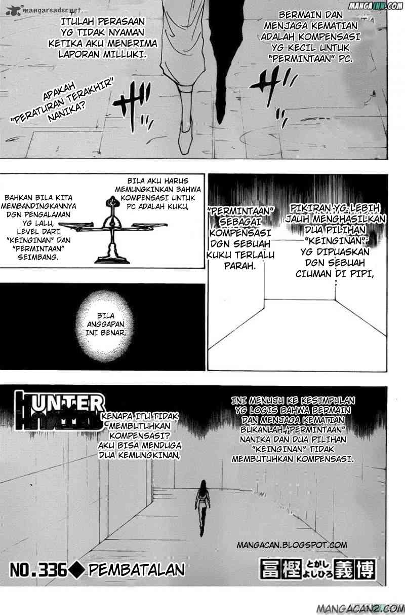 Hunter x Hunter Chapter 336 - halaman 2