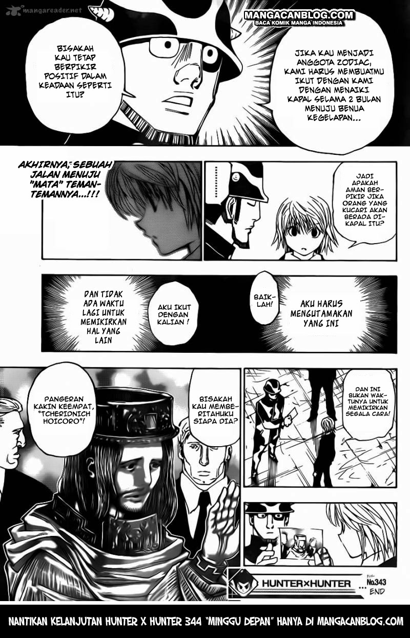 Hunter x Hunter Chapter 343 - halaman 19