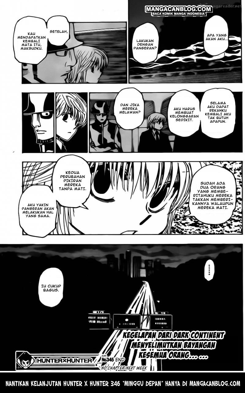 Hunter x Hunter Chapter 345 - halaman 19