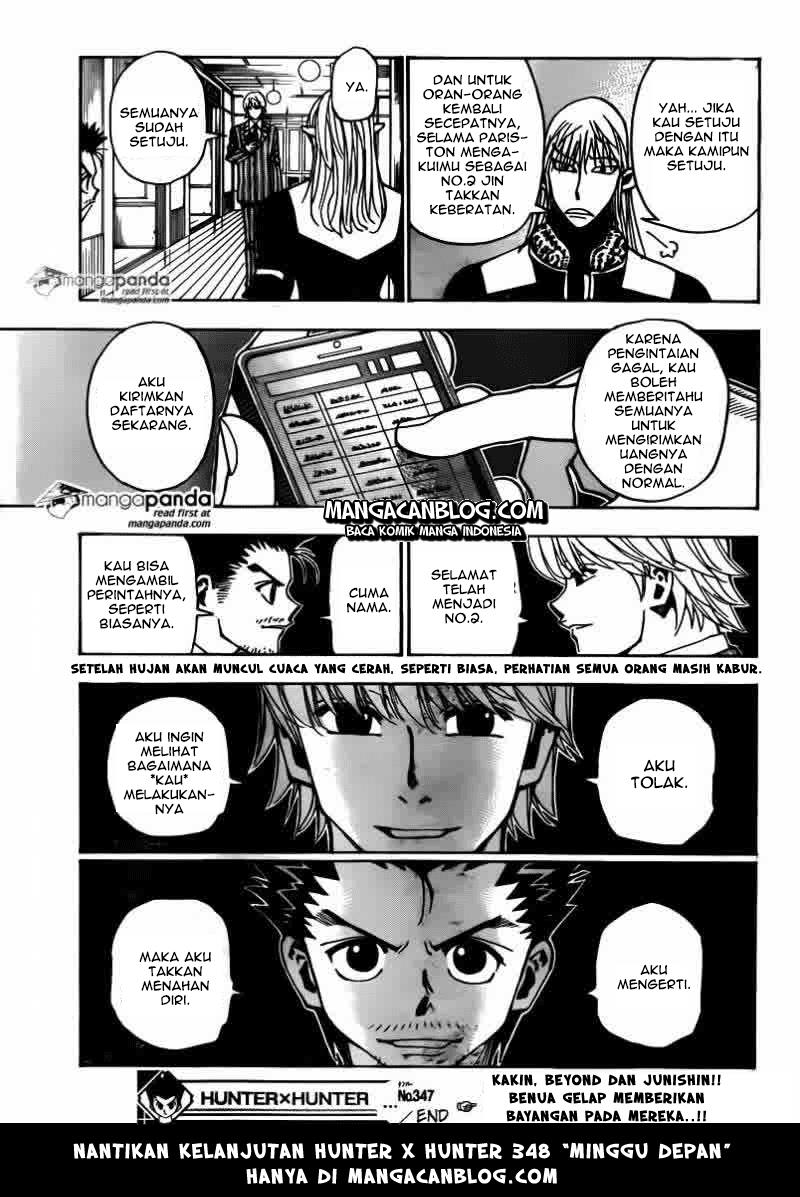 Hunter x Hunter Chapter 347 - halaman 19
