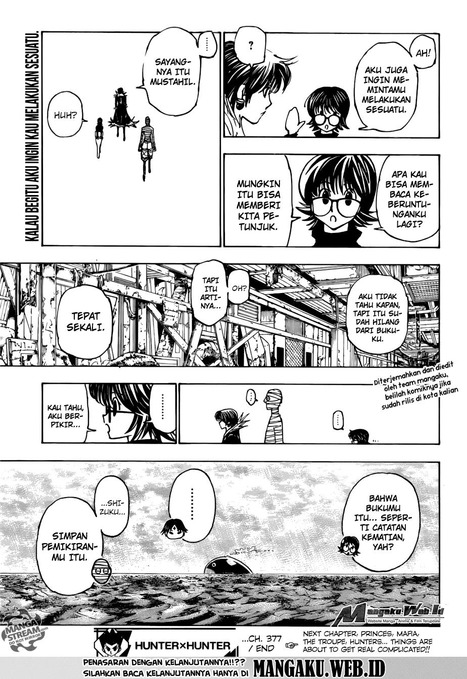 Hunter x Hunter Chapter 377 - halaman 18