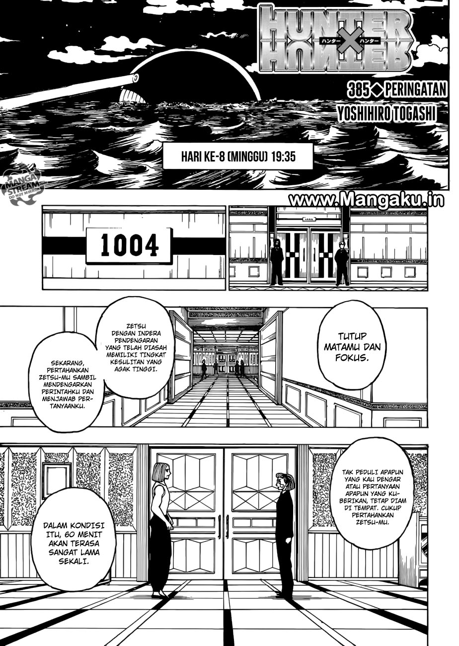 Hunter x Hunter Chapter 385 - halaman 1