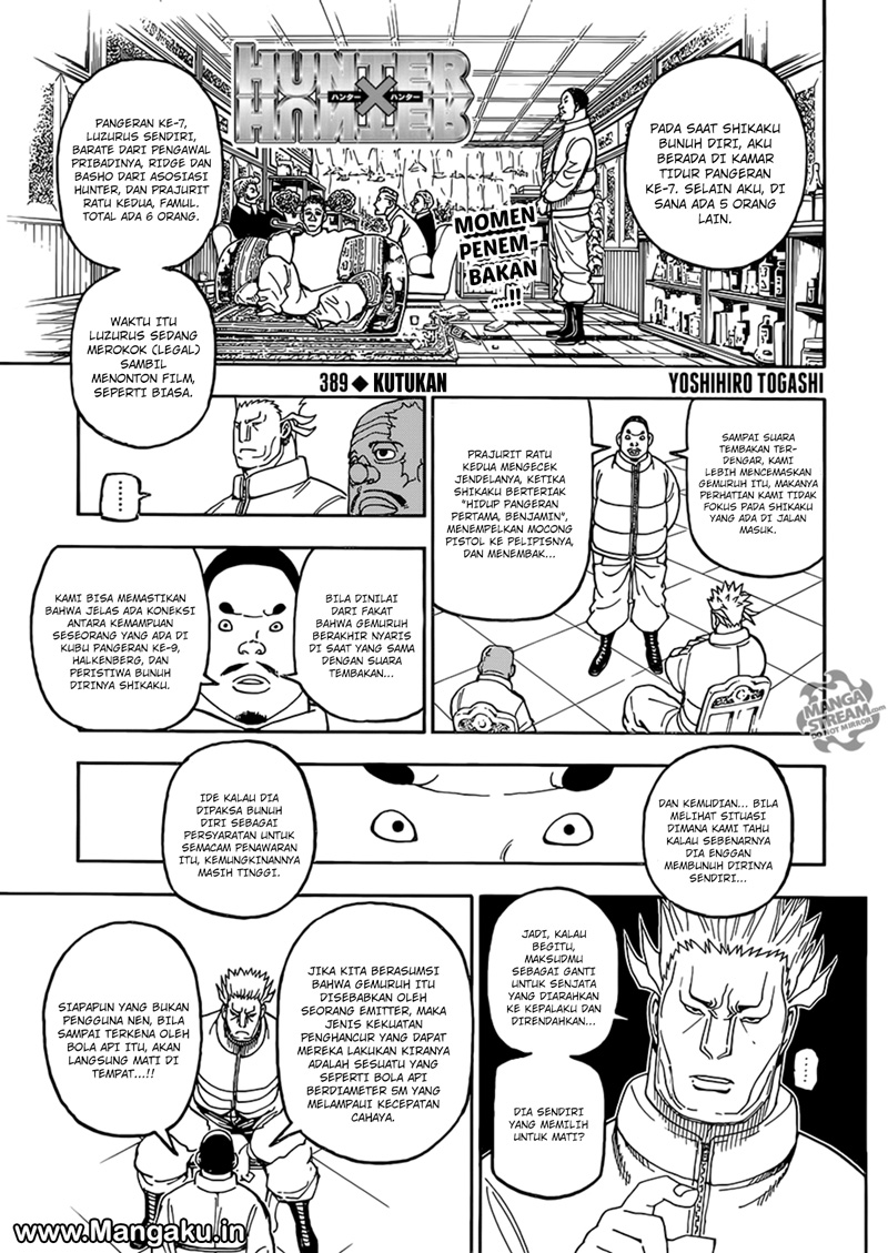 Hunter x Hunter Chapter 389 - halaman 2