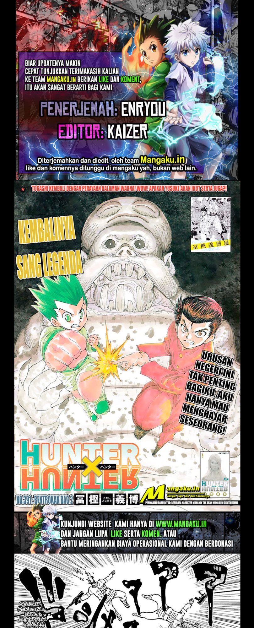 Hunter x Hunter Chapter 391 - halaman 1