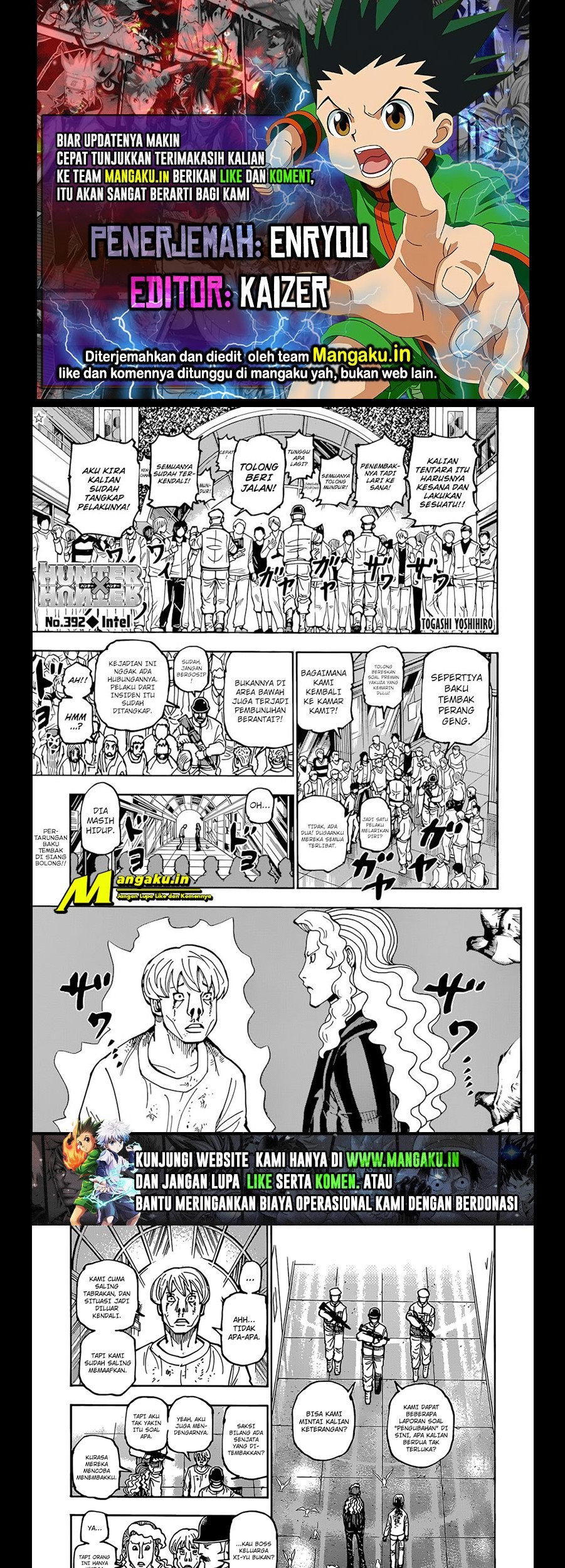 Hunter x Hunter Chapter 392 - halaman 1