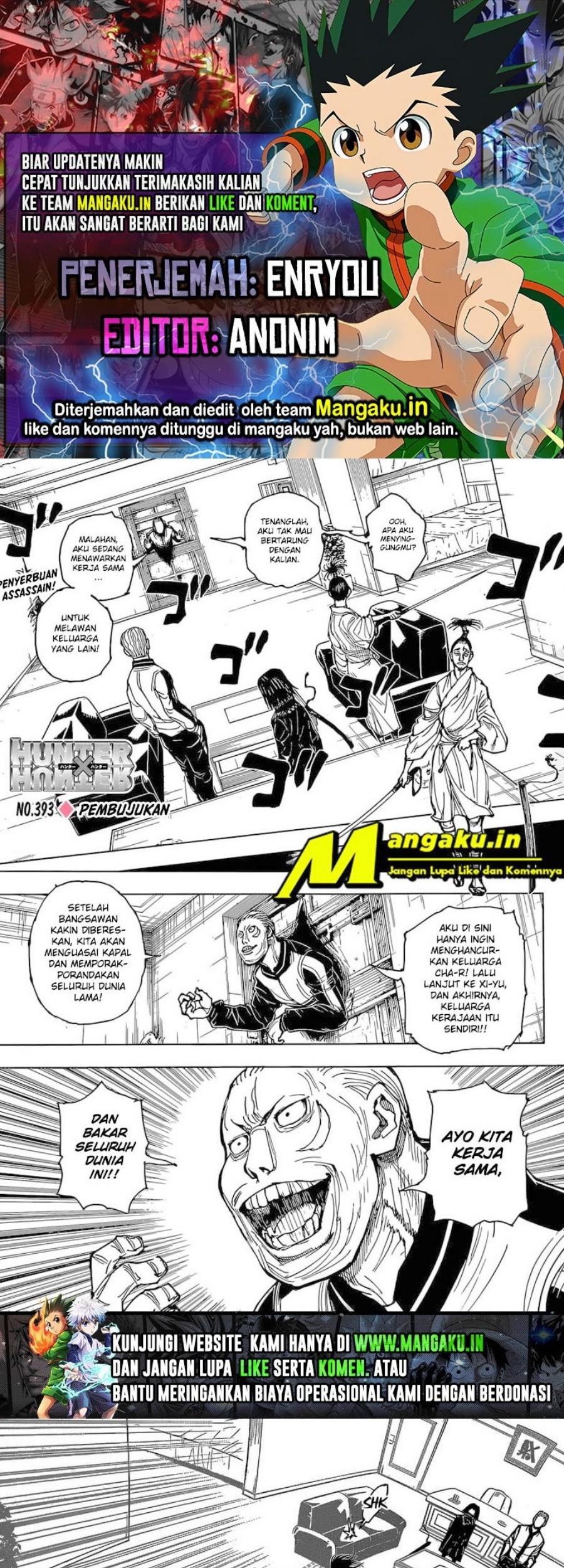 Hunter x Hunter Chapter 393 - halaman 1