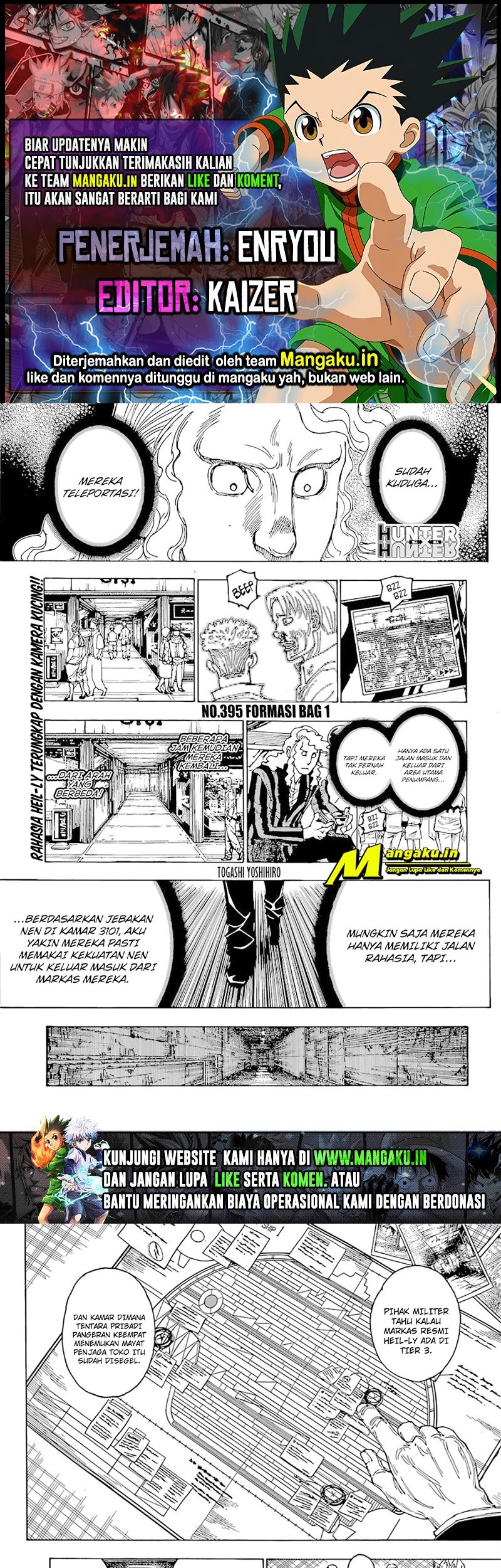 Hunter x Hunter Chapter 395 - halaman 1