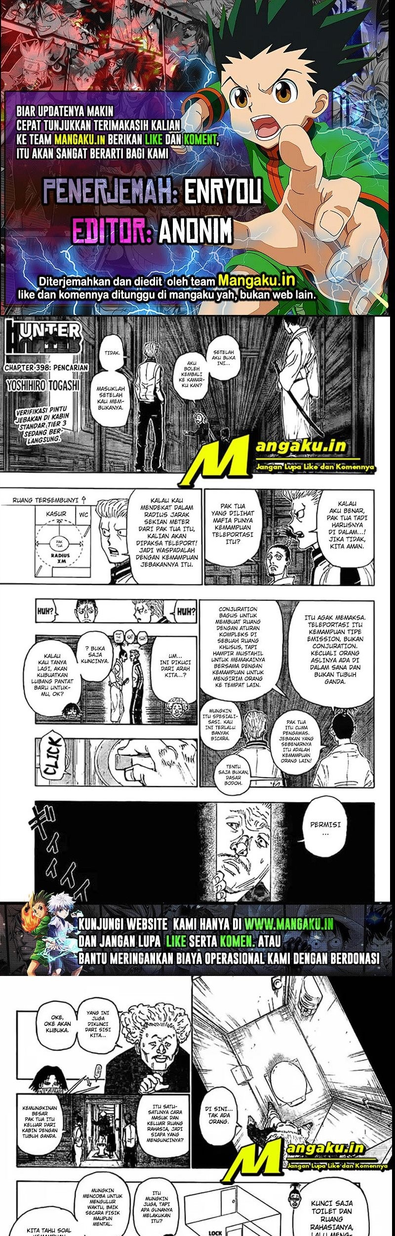 Hunter x Hunter Chapter 398 - halaman 1