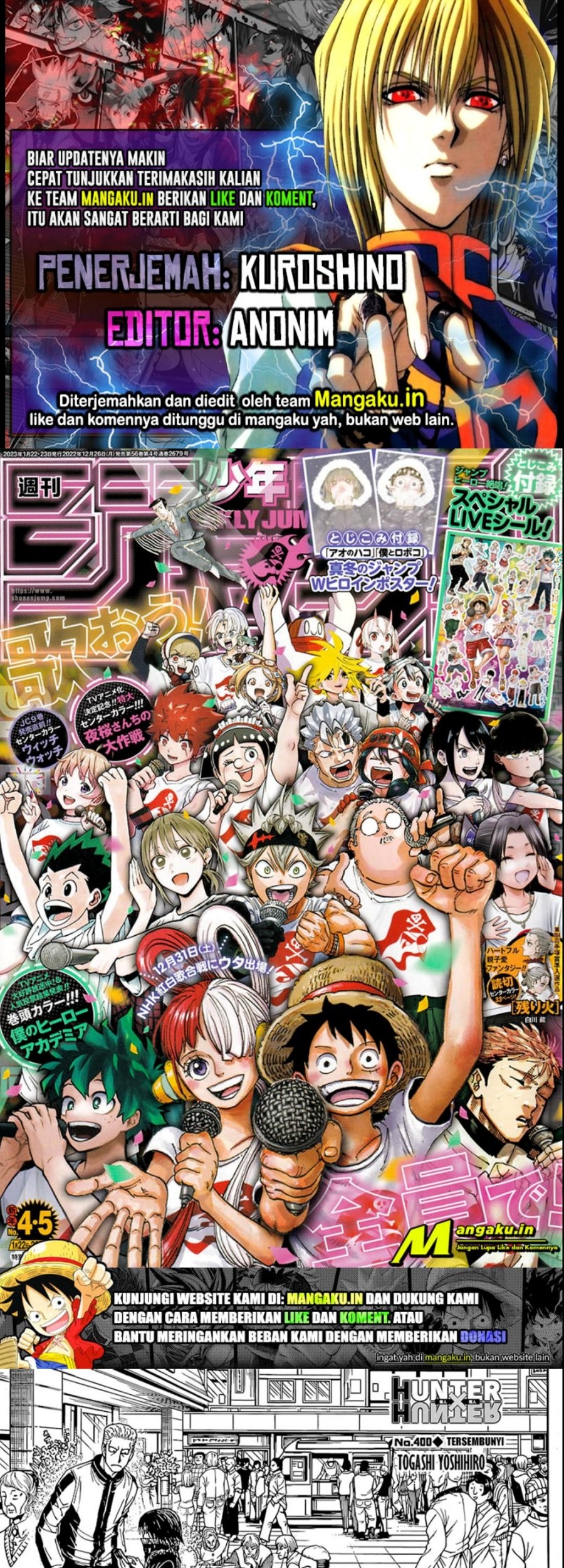 Hunter x Hunter Chapter 400 - halaman 1