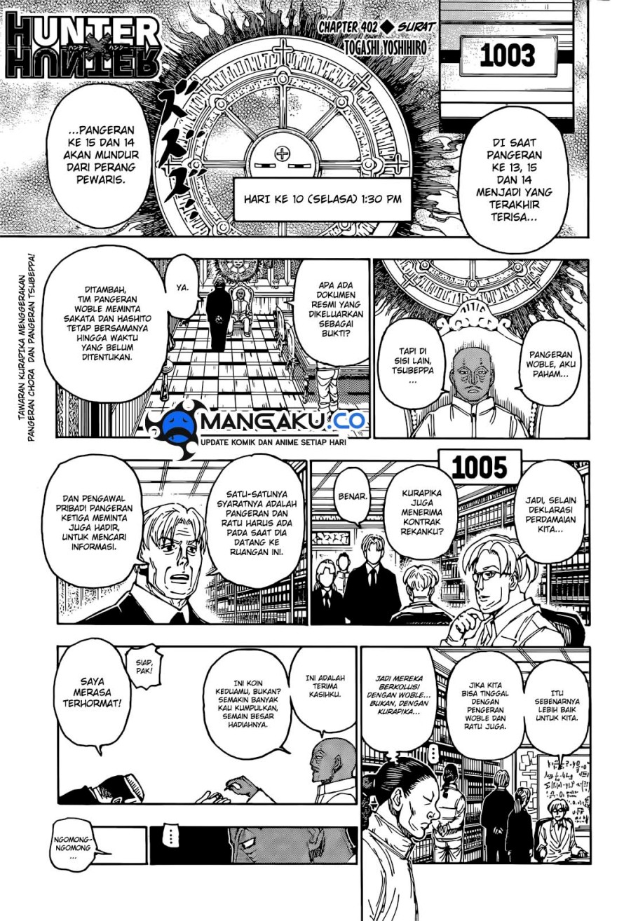 Hunter x Hunter Chapter 402 - halaman 2