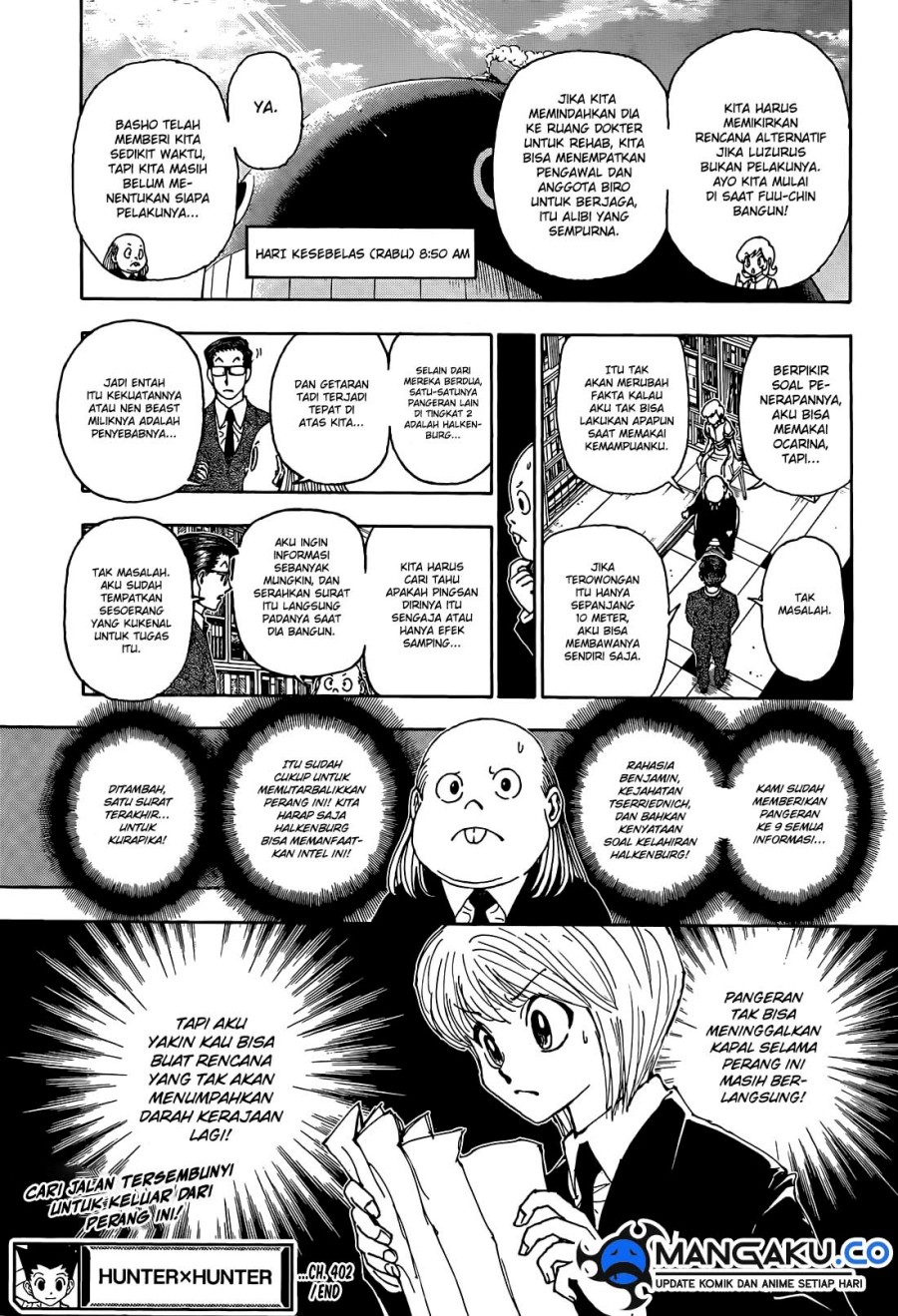 Hunter x Hunter Chapter 402 - halaman 20