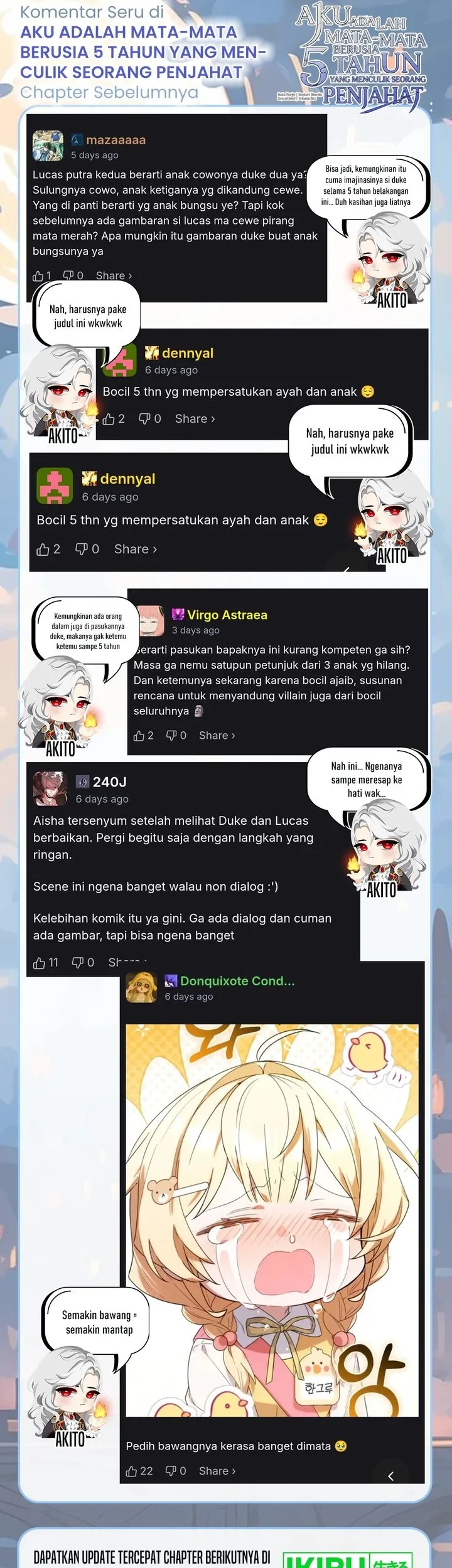 I Am the 5-Year-Old Spy Who Kidnapped the Villain Chapter 25 - halaman 89