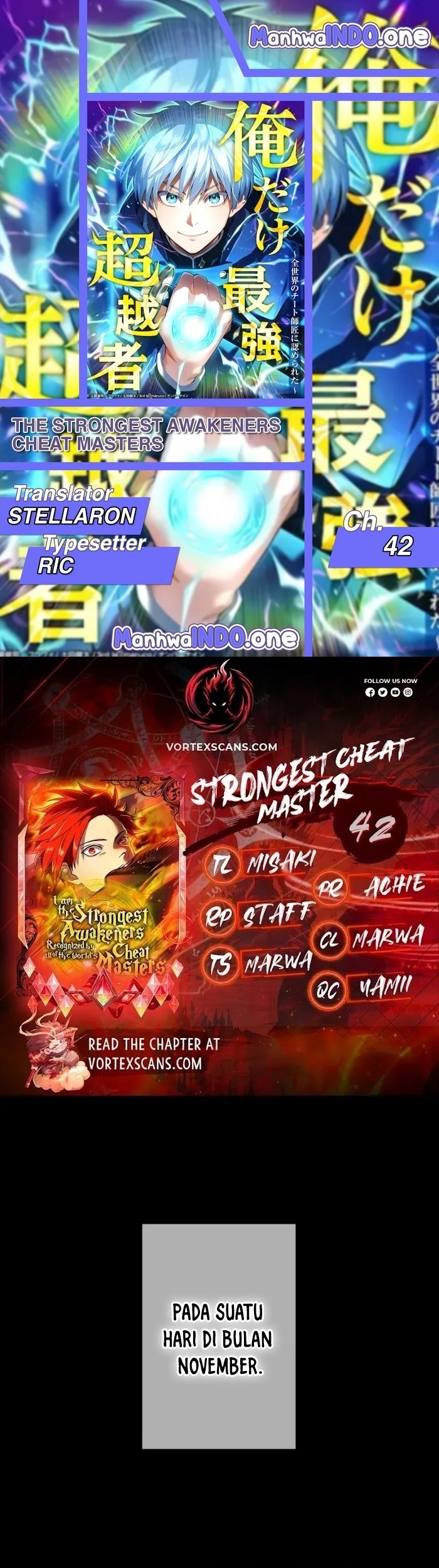 I Am the Strongest Awakeners, Recognized by All of the World’s Cheat Masters Chapter 42 - halaman 1