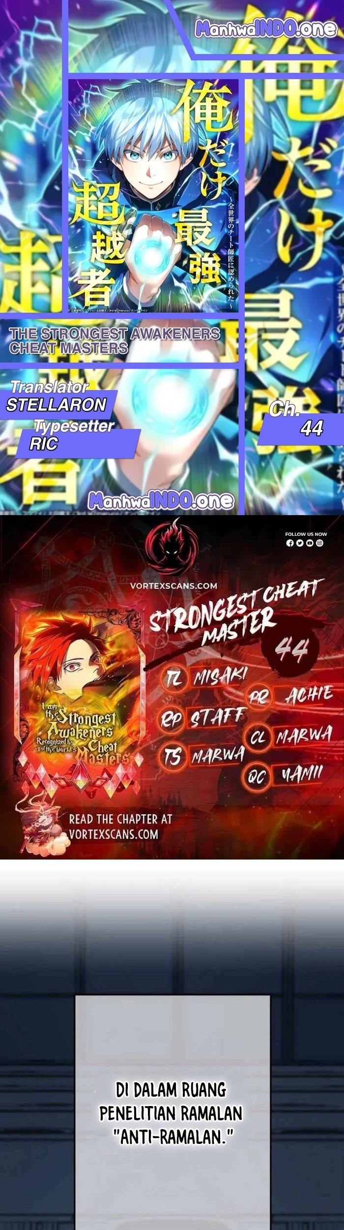 I Am the Strongest Awakeners, Recognized by All of the World’s Cheat Masters Chapter 44 - halaman 1