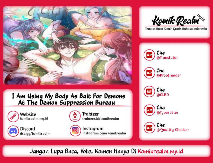 I Am Using My Body As Bait For Demons At The Demon Suppression Bureau Chapter 35 - halaman 1