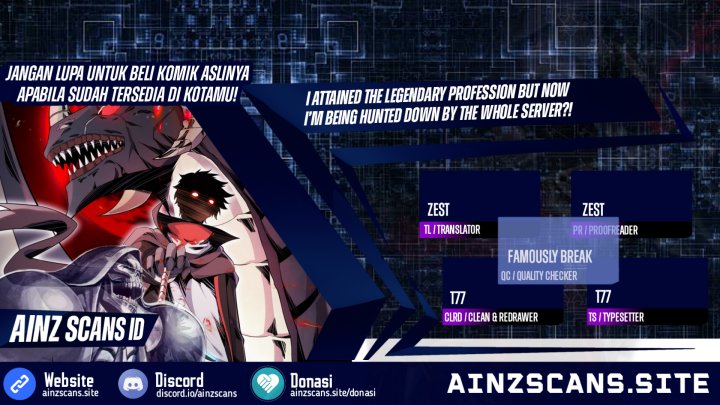 I Attained the Legendary Profession But Now I’m Being Hunted Down by the Whole Server?! Chapter 15 - halaman 1