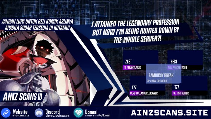 I Attained the Legendary Profession But Now I’m Being Hunted Down by the Whole Server?! Chapter 20 - halaman 1