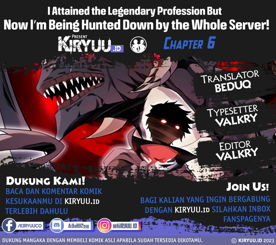 I Attained the Legendary Profession But Now I’m Being Hunted Down by the Whole Server?! Chapter 6 - halaman 1
