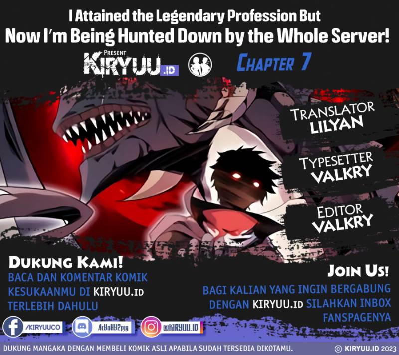 I Attained the Legendary Profession But Now I’m Being Hunted Down by the Whole Server?! Chapter 7 - halaman 1