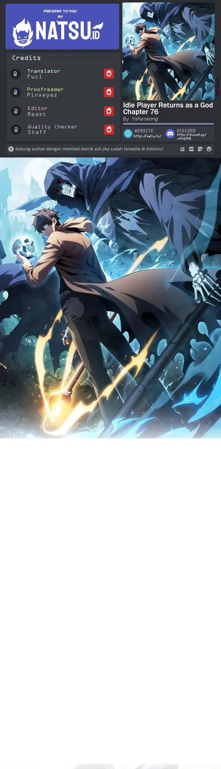 I Awoke as a God After Auto Battling For a Million Years (Idle Player Returns as a God) Chapter 76 - halaman 1