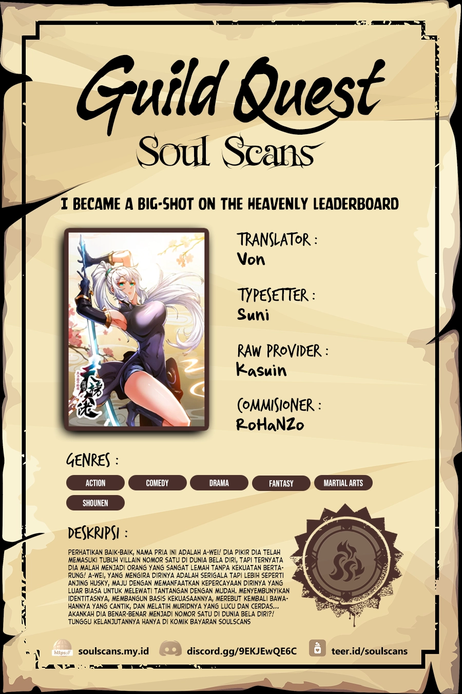 I Became a Big-Shot on the Heavenly Leaderboard Chapter 28 - halaman 1