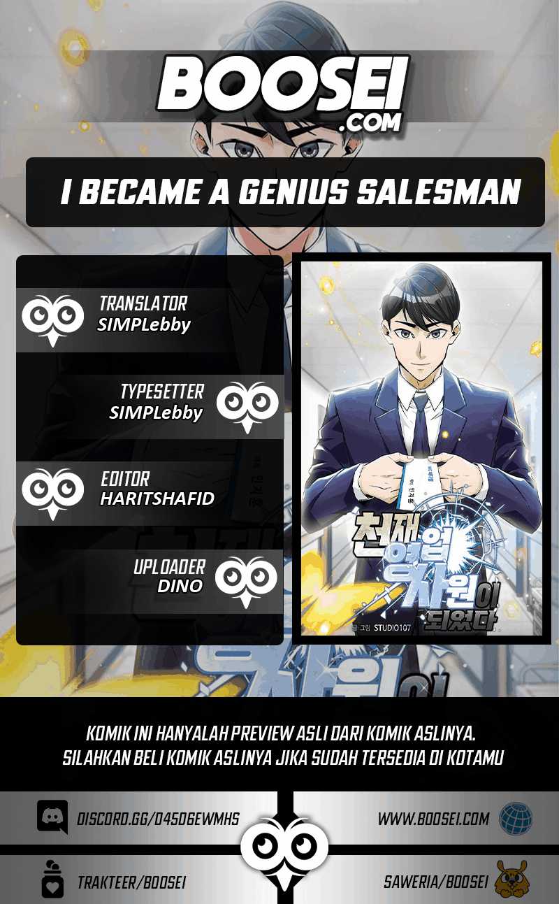 I Became a Genius Salesman Chapter 1 - halaman 1