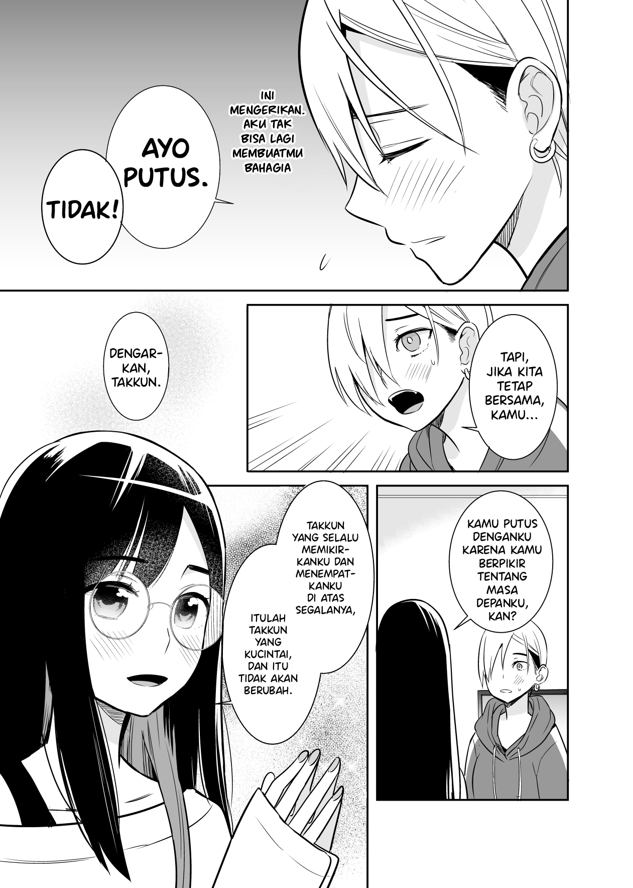 I Became a Girl, so I Had to Break up With My Girlfriend Chapter 1 - halaman 3