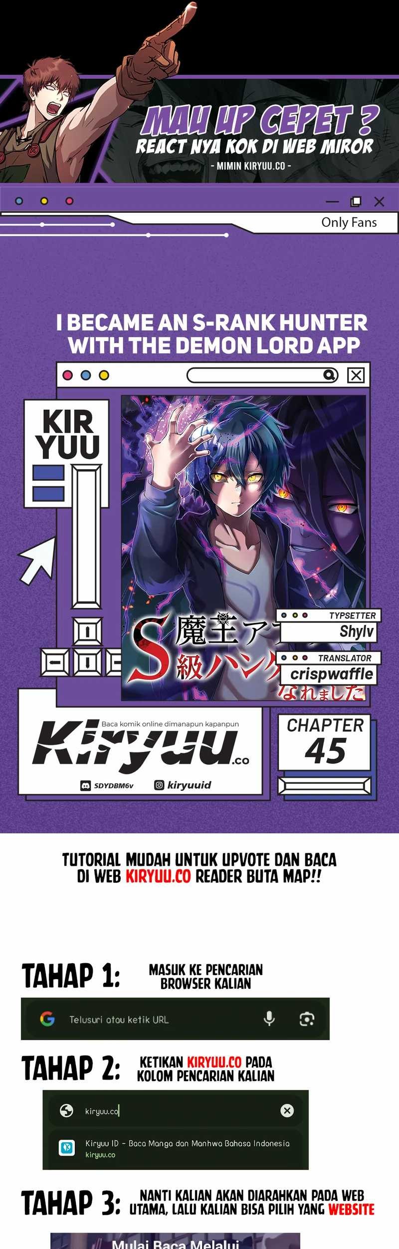 I Became an S-Rank Hunter With the Demon Lord App Chapter 45 - halaman 1
