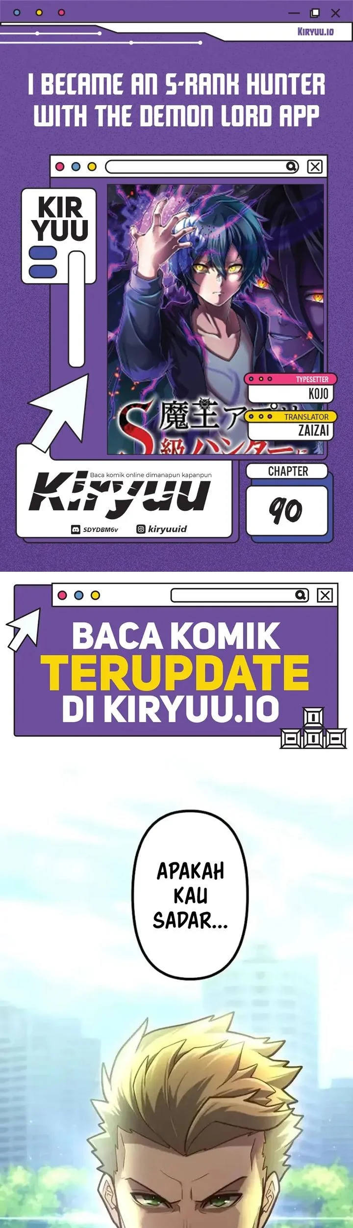 I Became an S-Rank Hunter With the Demon Lord App Chapter 90 - halaman 1