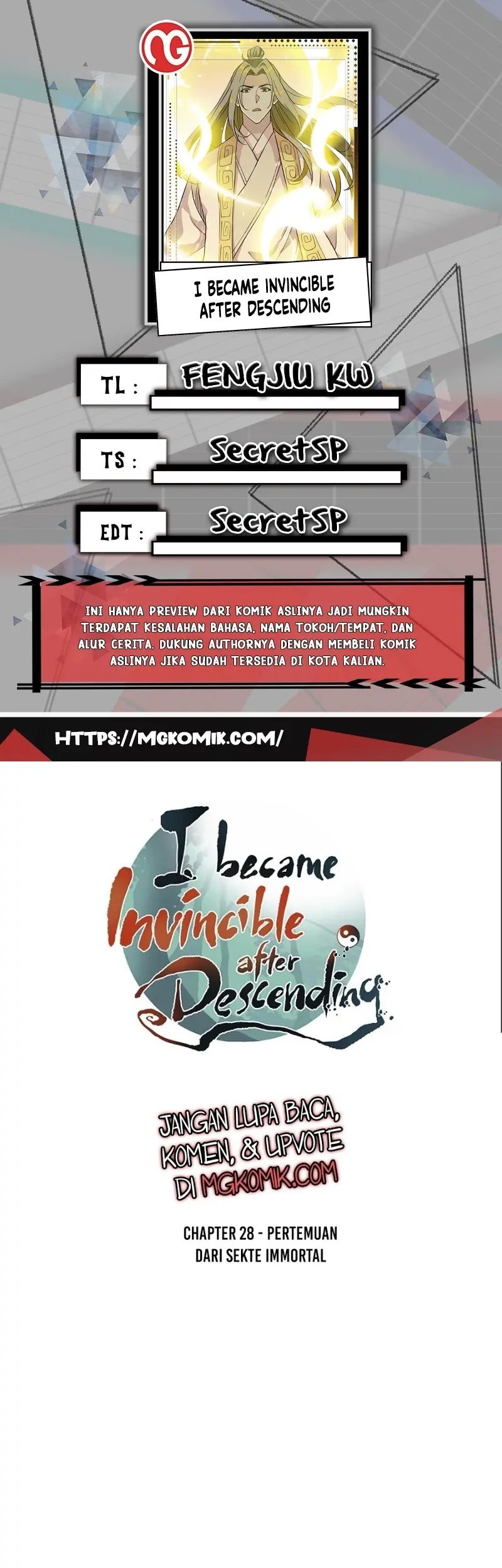 I Became Invincible After Descending Chapter 28 - halaman 1