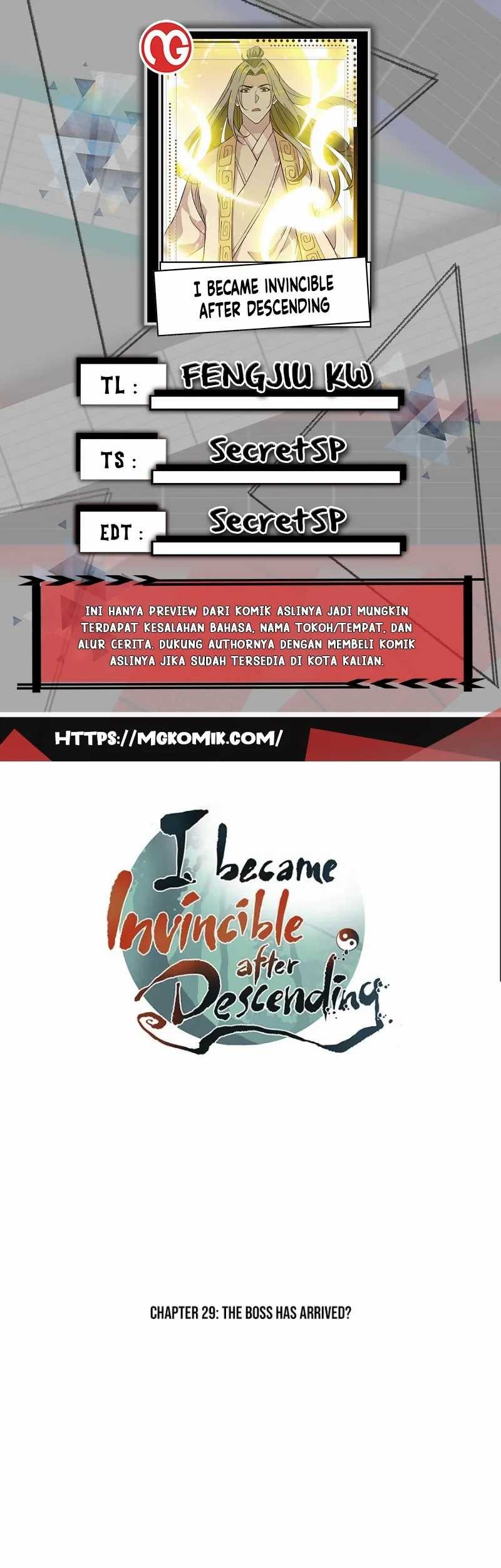 I Became Invincible After Descending Chapter 29 - halaman 1