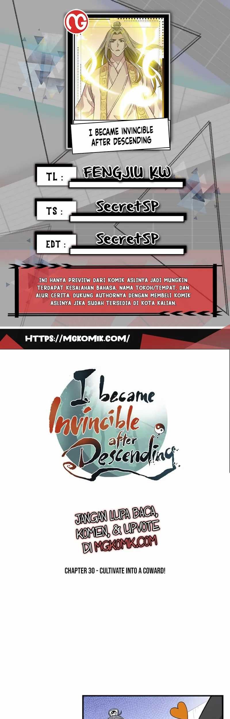 I Became Invincible After Descending Chapter 30 - halaman 1