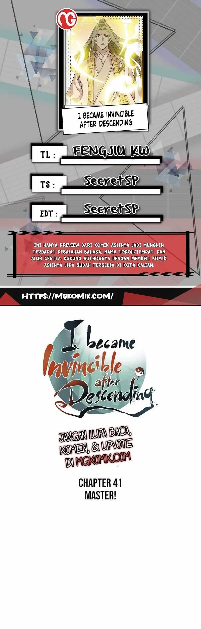 I Became Invincible After Descending Chapter 41 - halaman 1
