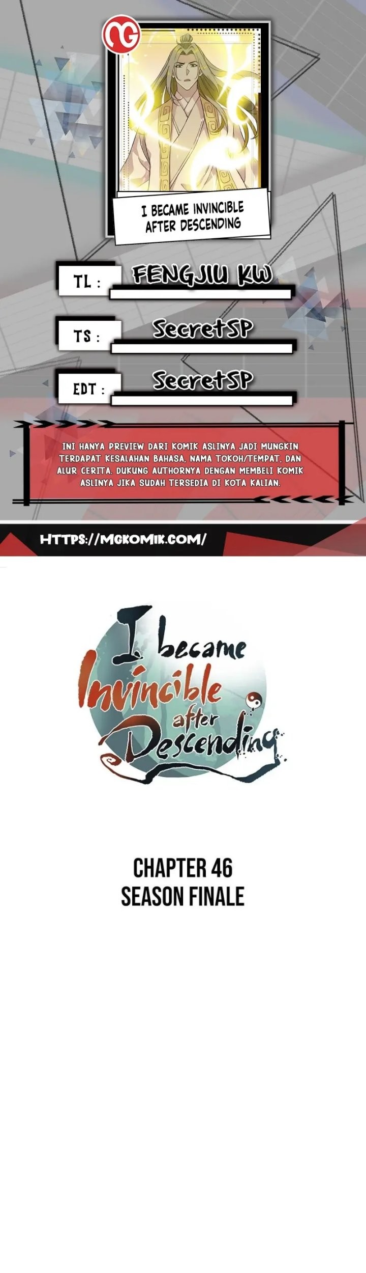 I Became Invincible After Descending Chapter 46 - halaman 1
