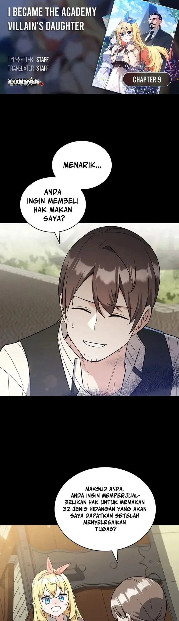 I Became the Academy Villain's Daughter Chapter 9 - halaman 1