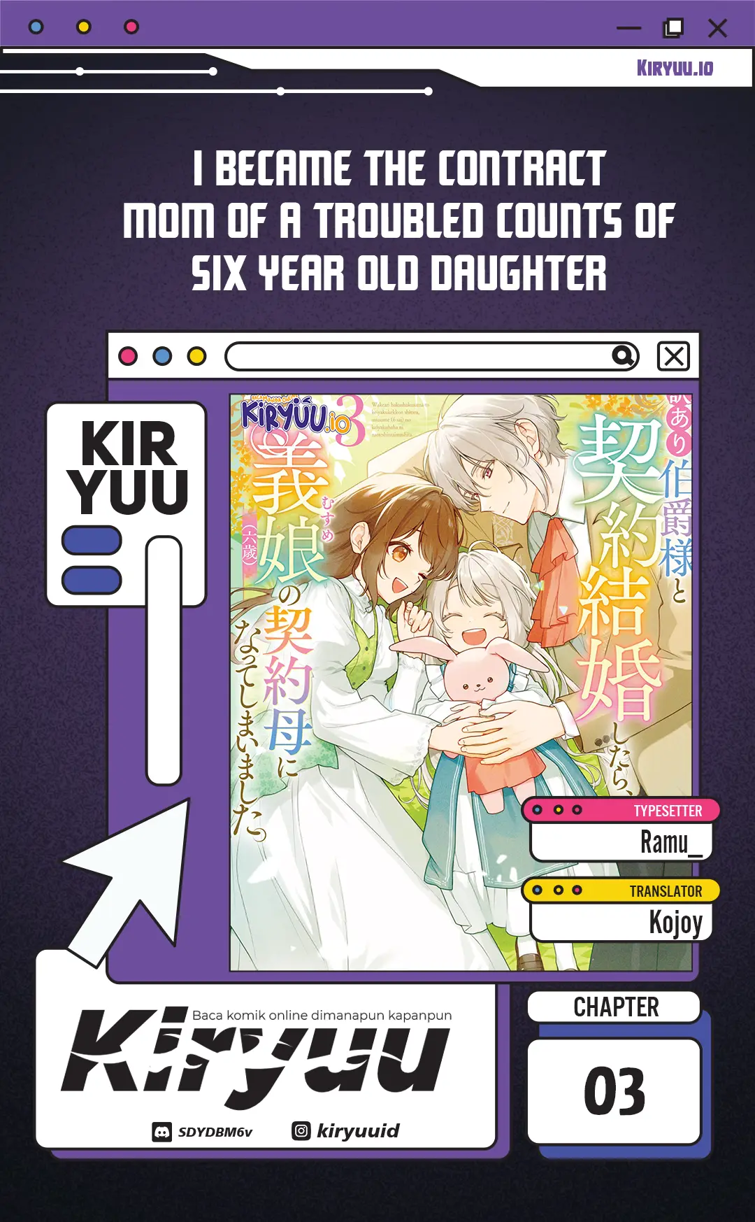 I Became the Contract Mom of a Troubled Count’s Six-Year-Old Daughter Chapter 3 - halaman 1