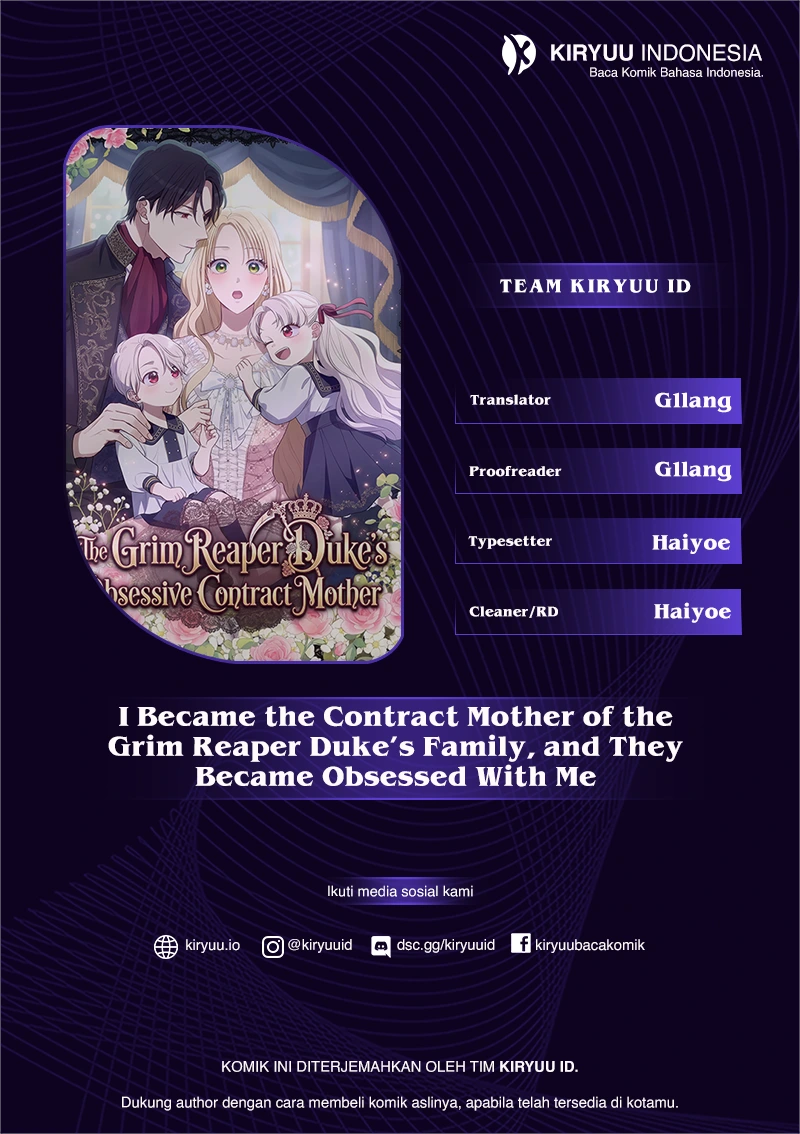 I Became the Contract Mother of the Grim Reaper Duke’s Family and They Became Obsessed With Me Chapter 67 - halaman 1