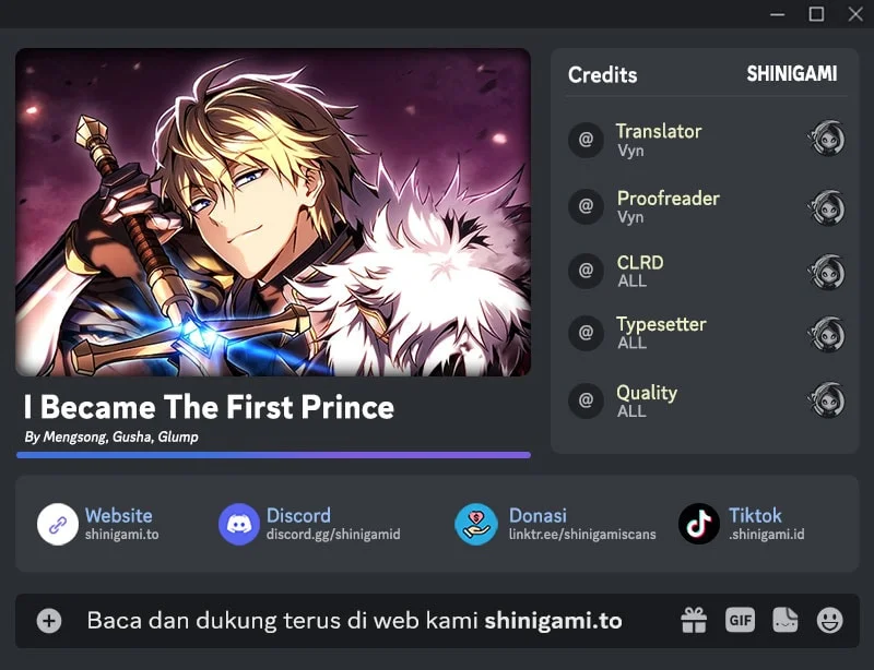 I Became the First Prince: Legend of Sword's Song Chapter 17 - halaman 1