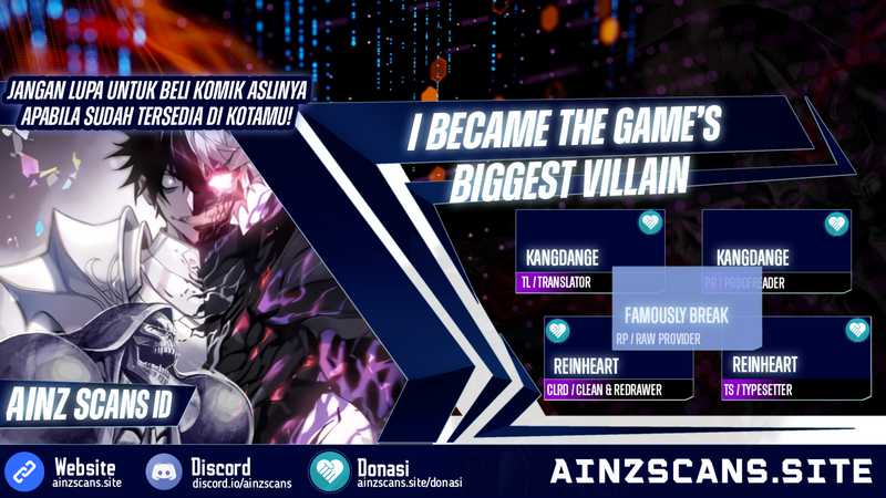 I Became The Game’s Biggest Villain Chapter 7 - halaman 1