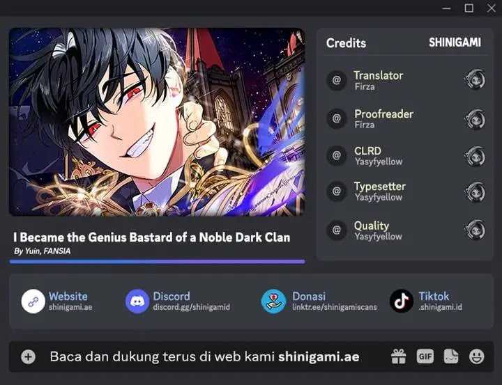 I Became The Genius Bastard Of A Noble Dark Clan Chapter 28 - halaman 1