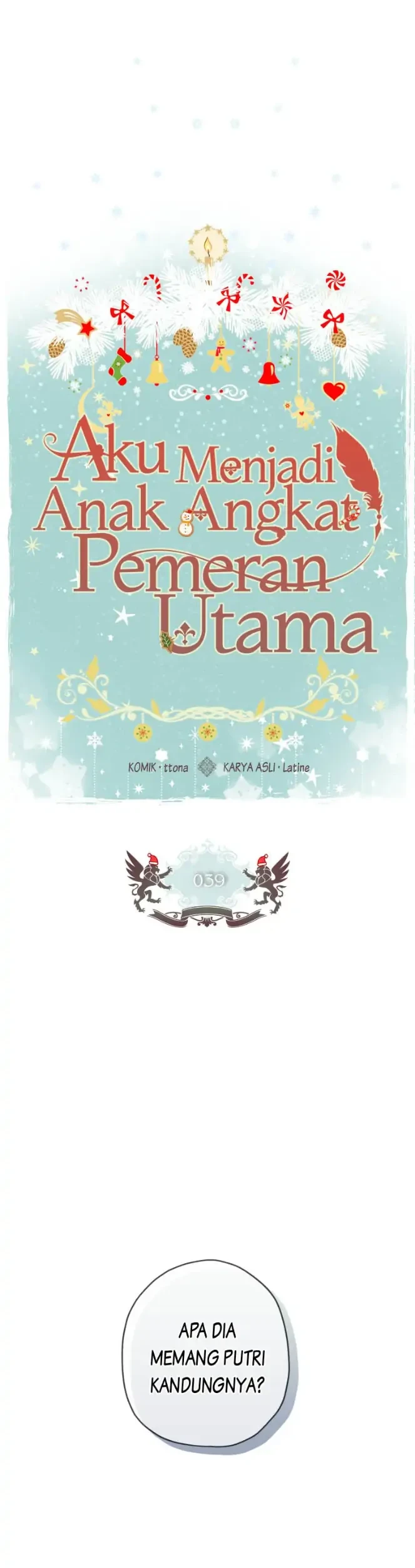 I Became the Male Lead's Adopted Daughter Chapter 39 - halaman 1