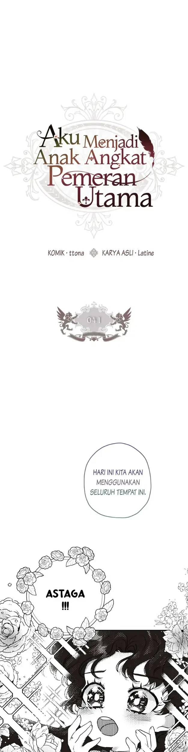 I Became the Male Lead's Adopted Daughter Chapter 41 - halaman 1