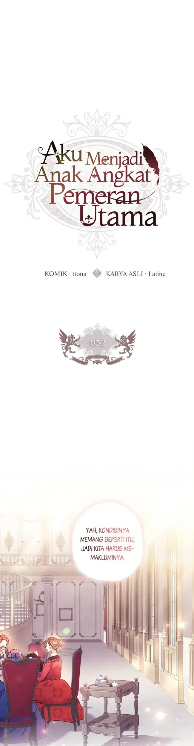 I Became the Male Lead's Adopted Daughter Chapter 52 - halaman 1