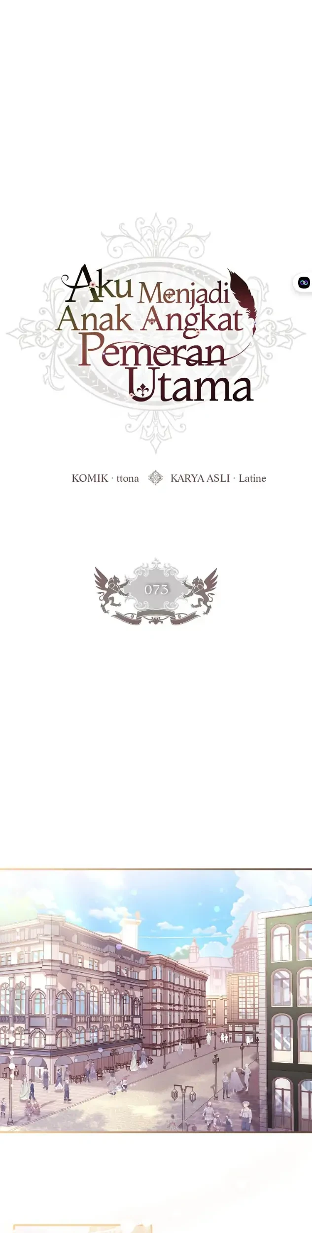 I Became the Male Lead's Adopted Daughter Chapter 73 - halaman 1