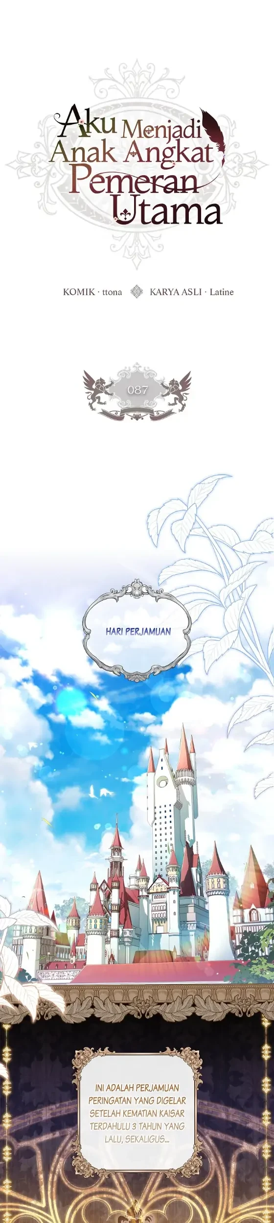 I Became the Male Lead's Adopted Daughter Chapter 87 - halaman 1