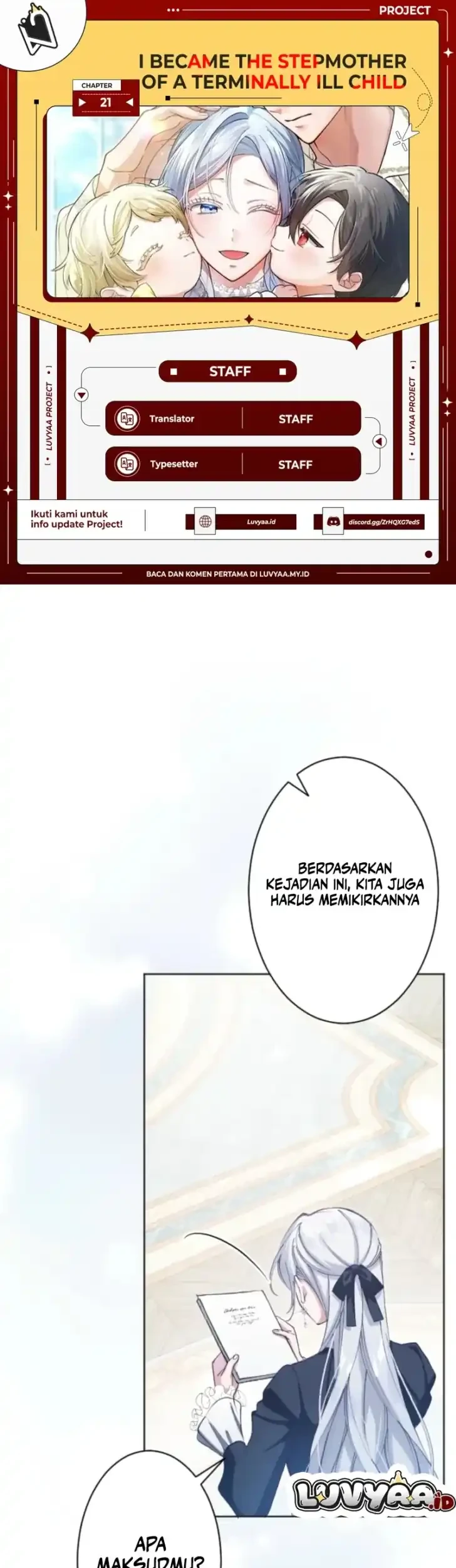 I Became the Stepmother of a Terminally Ill Child Chapter 21 - halaman 1