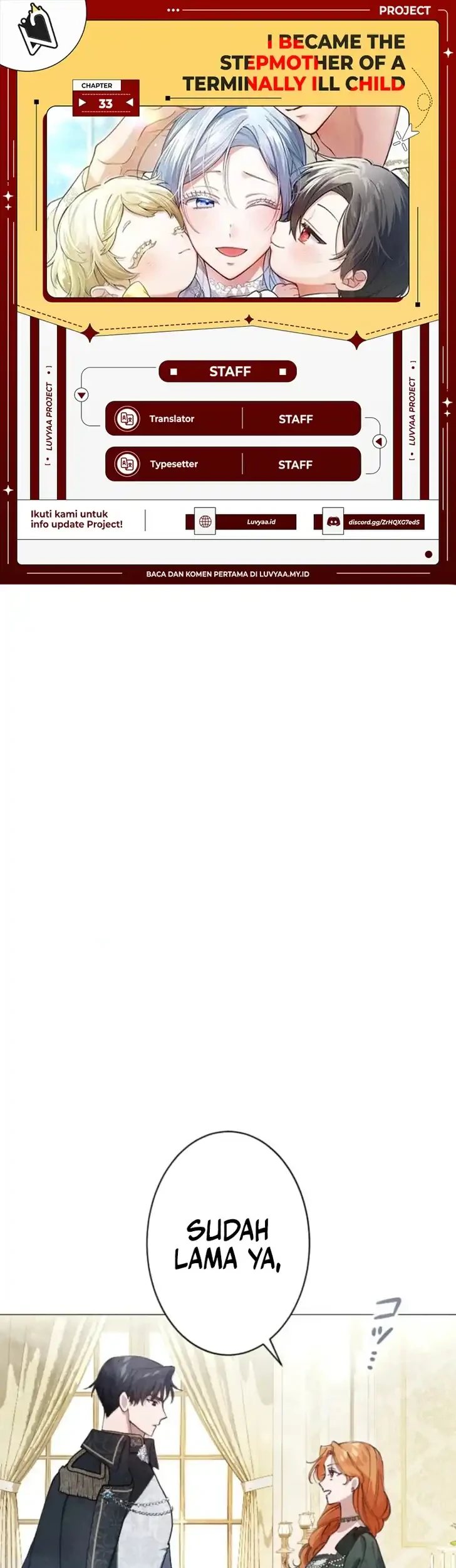 I Became the Stepmother of a Terminally Ill Child Chapter 33 - halaman 1